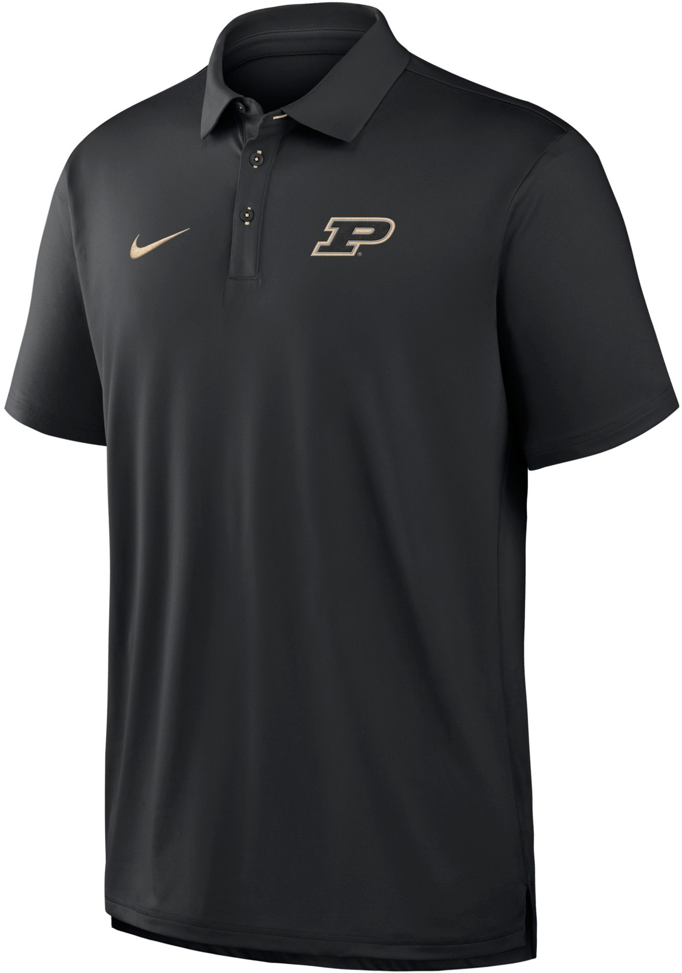 Nike Men's Purdue Boilermakers Black Tour Polo