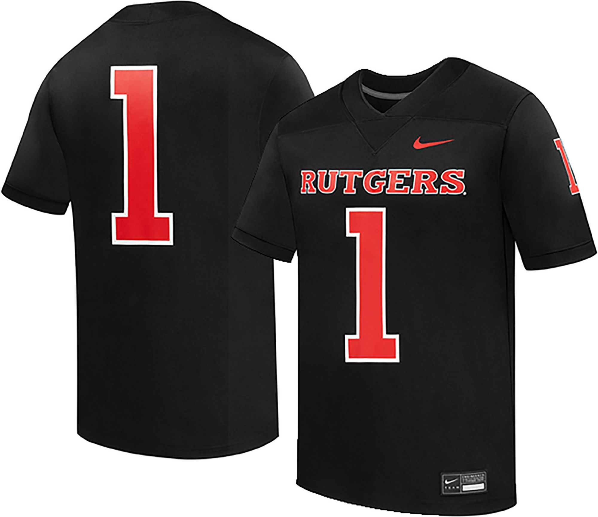 Nike Black Men's Rutgers Scarlet Knights Replica Football Jersey