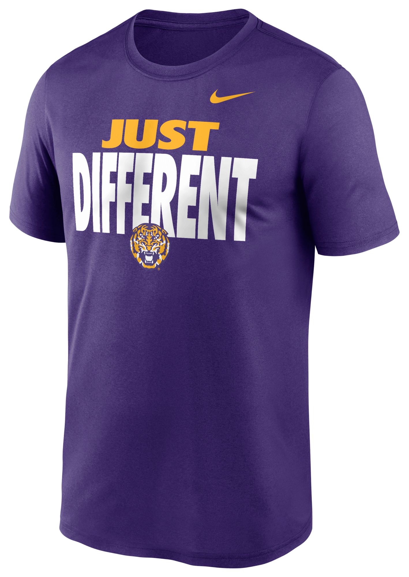 Nike Men's LSU Tigers Court Purple Just Different Legend T-Shirt