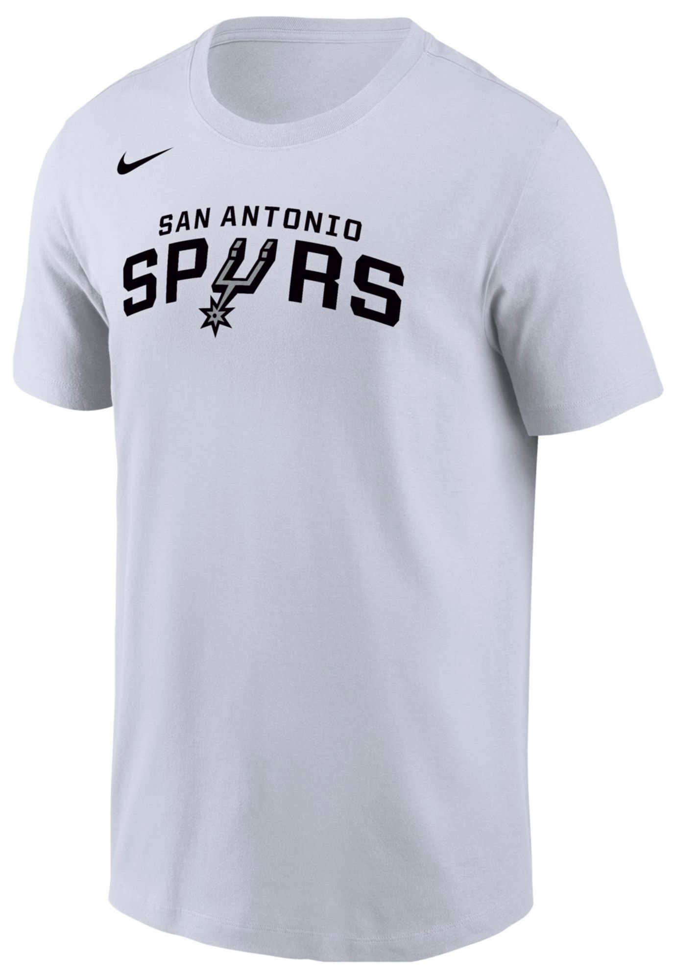 Nike Men's San Antonio Spurs White Wordmark T-Shirt