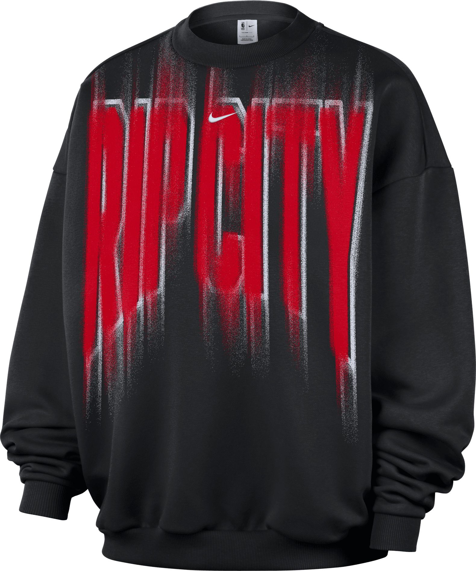 Nike Adult Portland Trail Blazers Worn With Obsession Standard Issue Game Theater Team Crew Sweatshirt, Men's