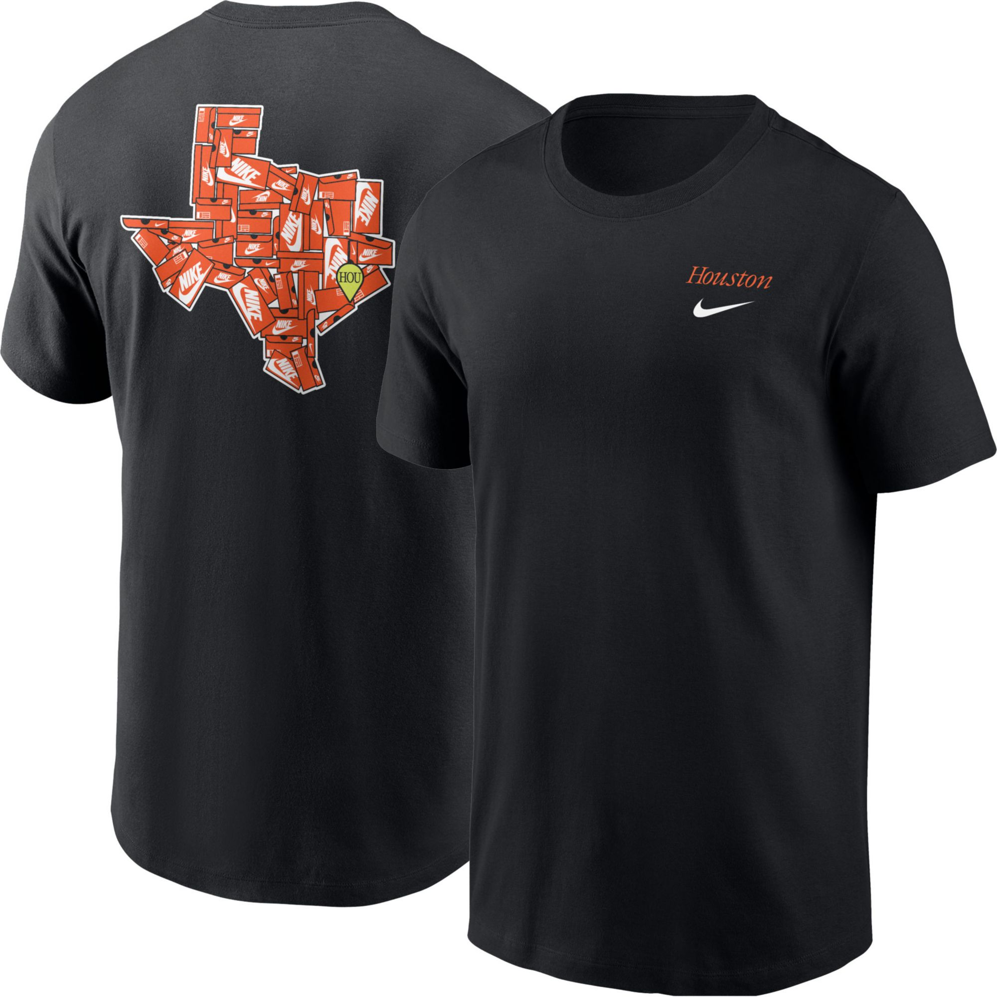 Nike Men's Houston Black Core Cotton Shoebox T-Shirt