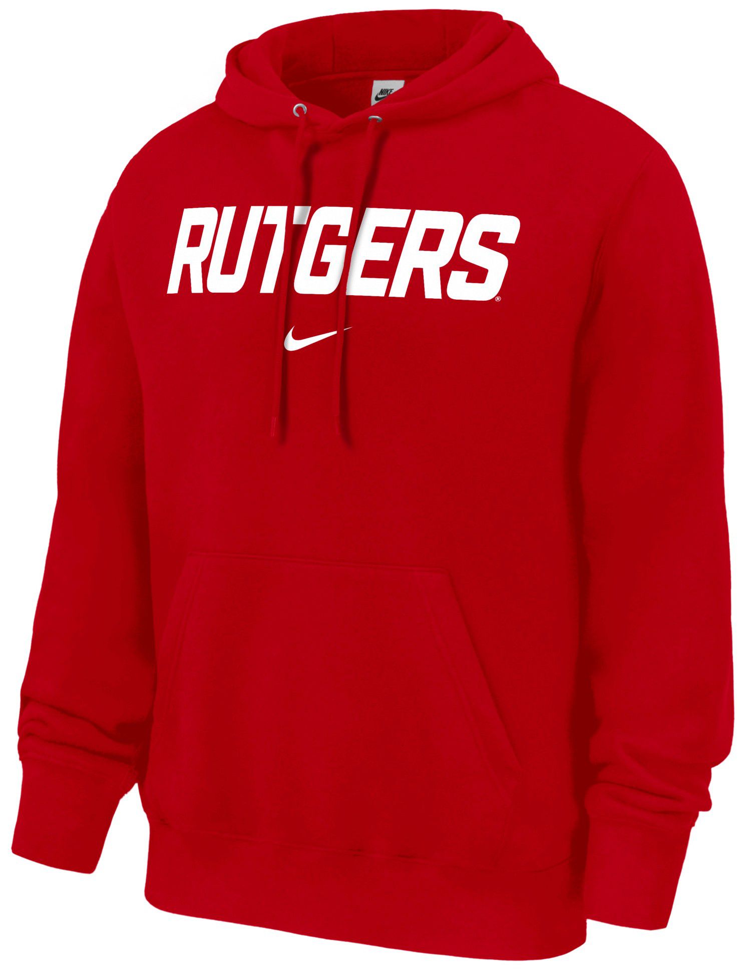 Nike Men's Rutgers Scarlet Knights Red Club Fleece Hoodie