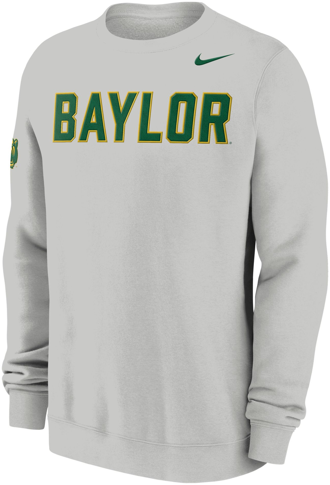 Nike Men's Baylor Bears Photon Dust Club Crewneck Sweatshirt