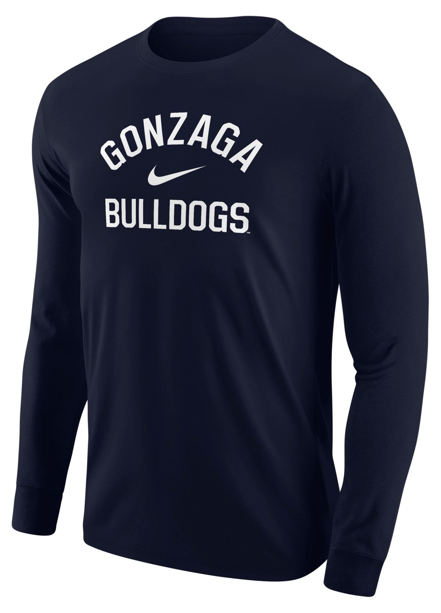 Nike Men's Gonzaga Bulldogs Navy Long Sleeve Shirt
