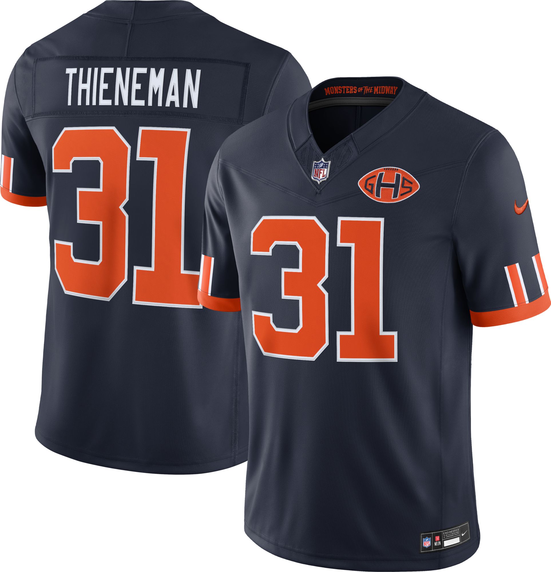 Nike Men's Chicago Bears Dillon Thieneman NFL Rivalries Game Jersey