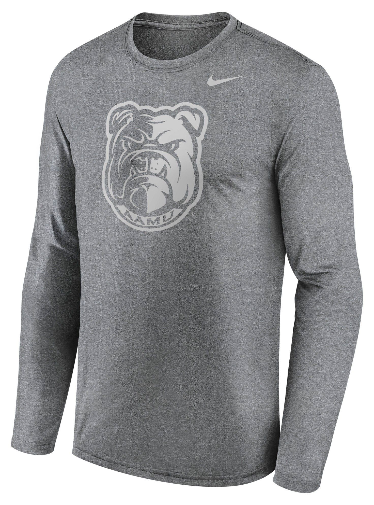 Nike Men's Alabama A&M Bulldogs Grey Legend Long Sleeve Shirt