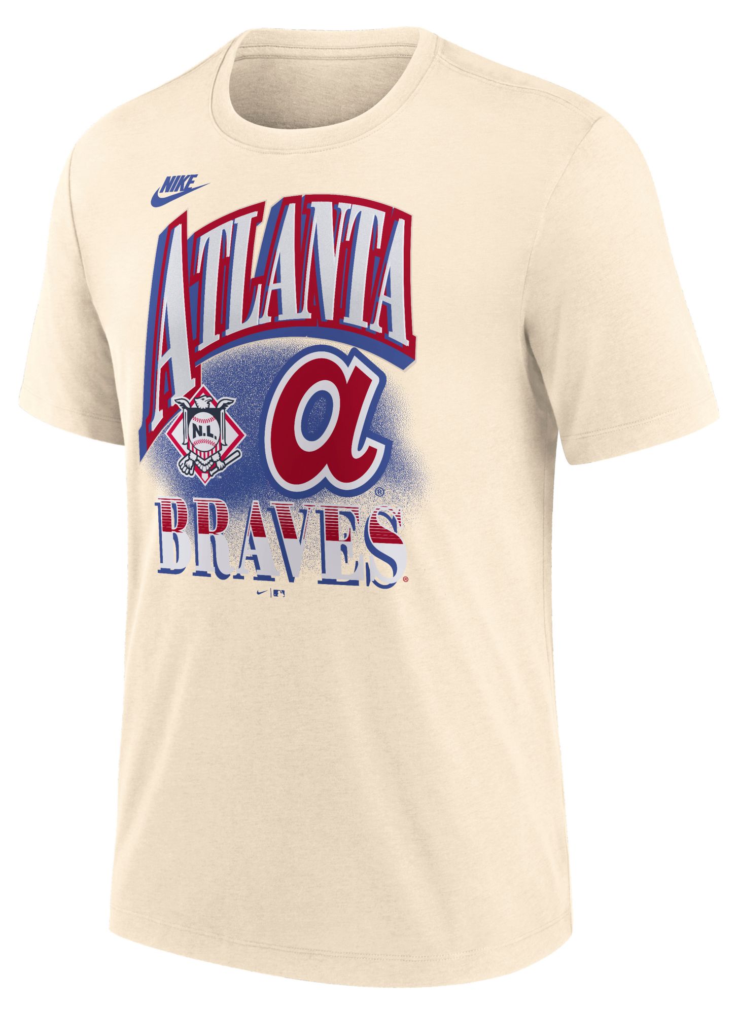 Nike Men's Atlanta Braves Tan Cooperstown Vintage T-Shirt
