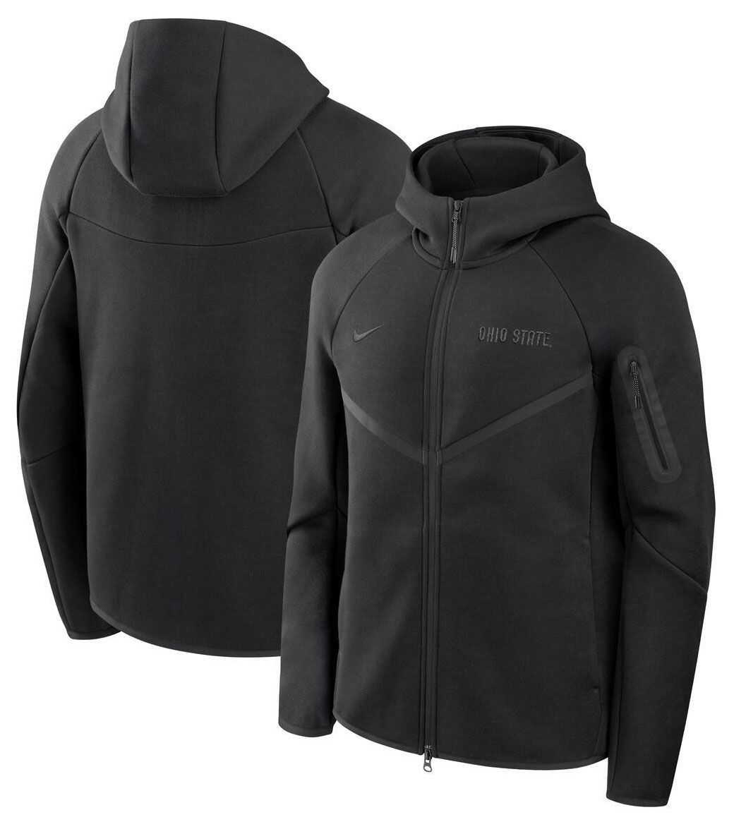 Nike Men's Ohio State Buckeyes Tech Fleece Full-Zip Hoodie