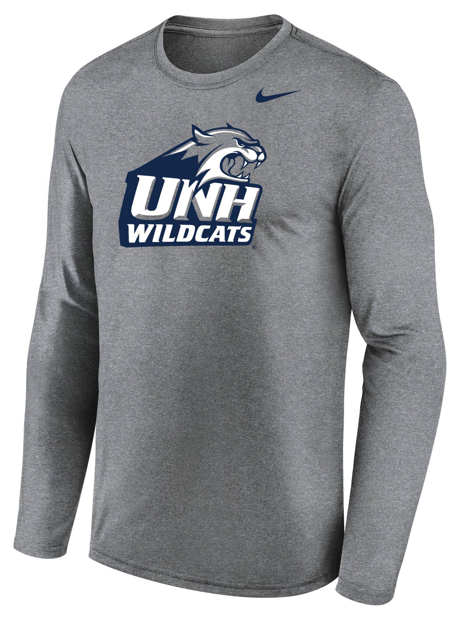 Nike Men's New Hampshire Wildcats Gray Legend Long Sleeve Shirt