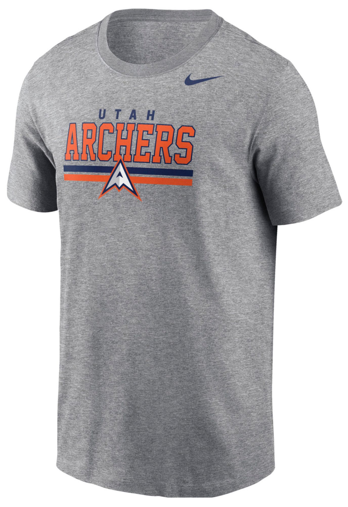 Nike Men's Utah Archers Dark Grey Cotton T-Shirt