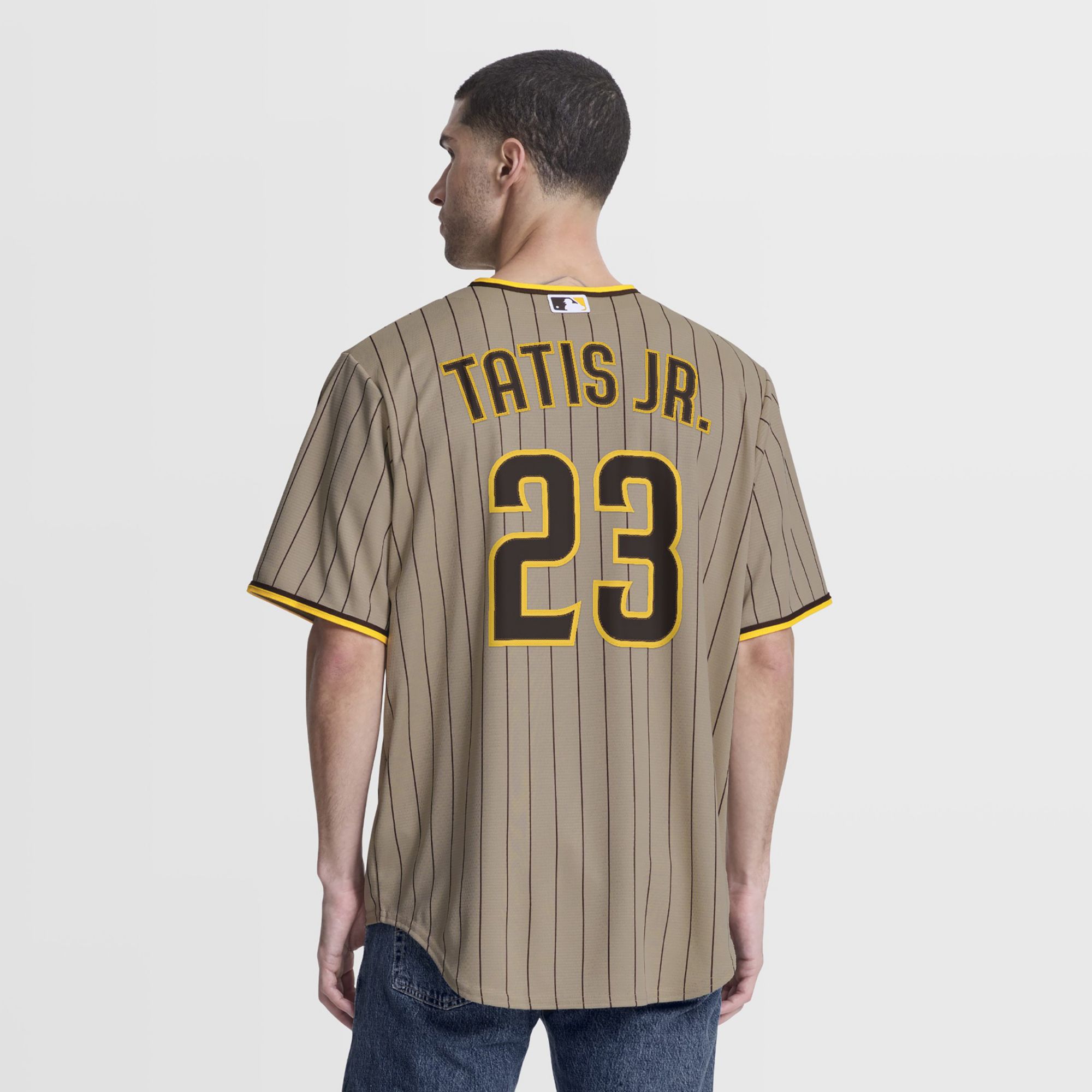Nike Men's San Diego Padres Khaki Fernando Tatis Jr. #23 Alternate Replica Jersey