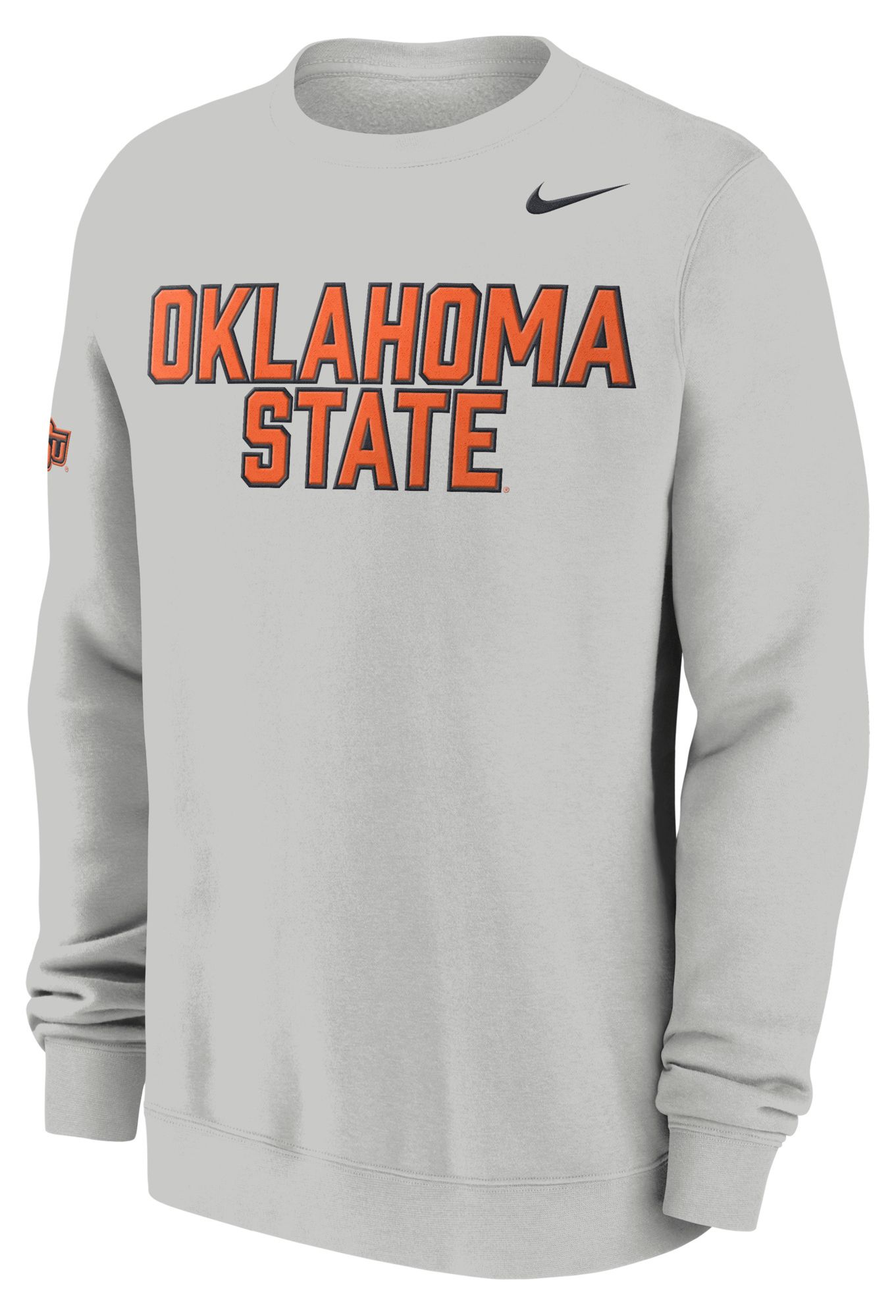 Nike Men's Oklahoma State Cowboys Photon Dust Club Crewneck Sweatshirt