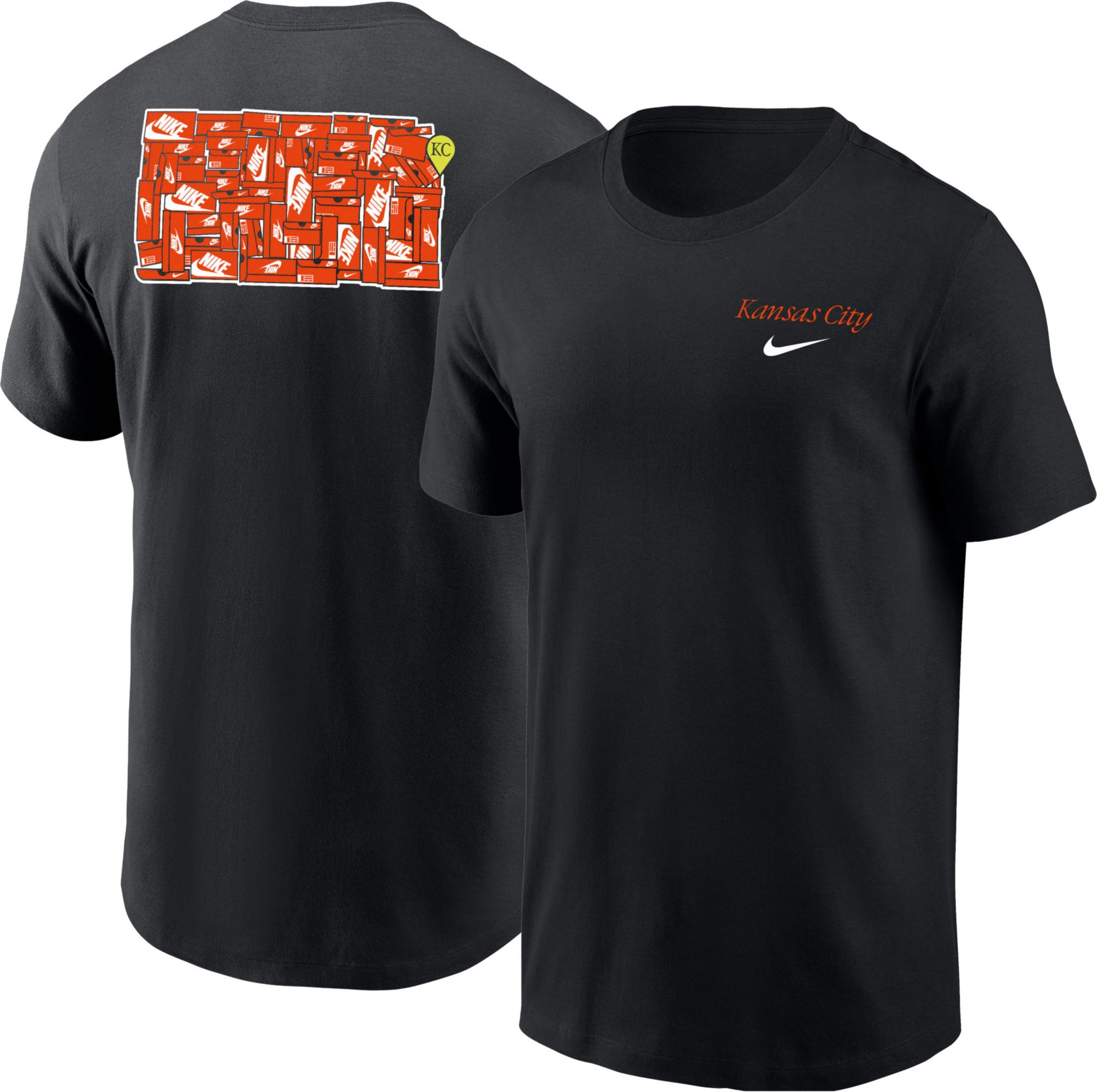 Nike Men's Kansas City, Kansas Black Core Cotton Shoebox T-Shirt