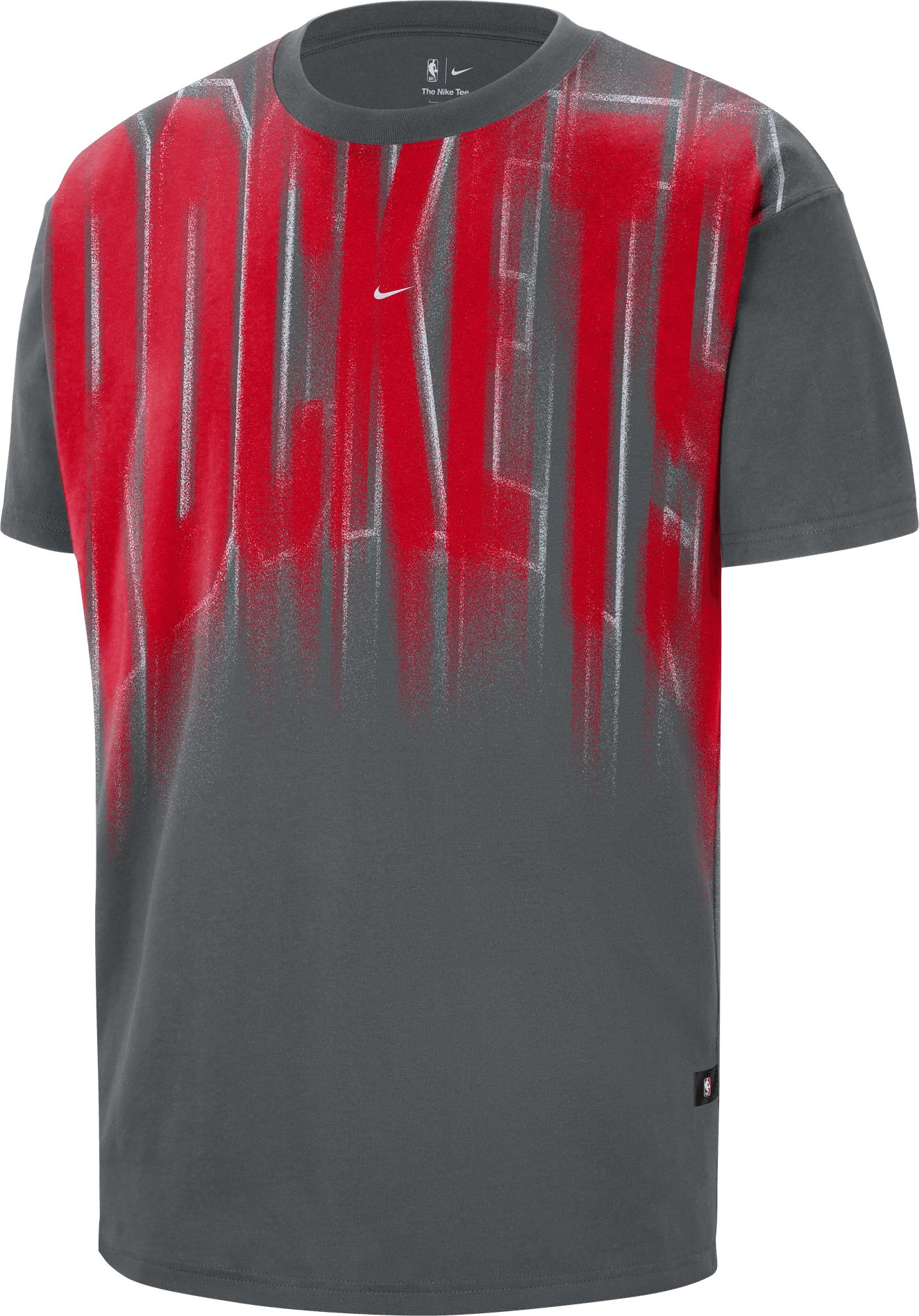 Nike Adult Houston Rockets Worn With Obsession Game Theater Team T-Shirt, Men's, XXL, Gray