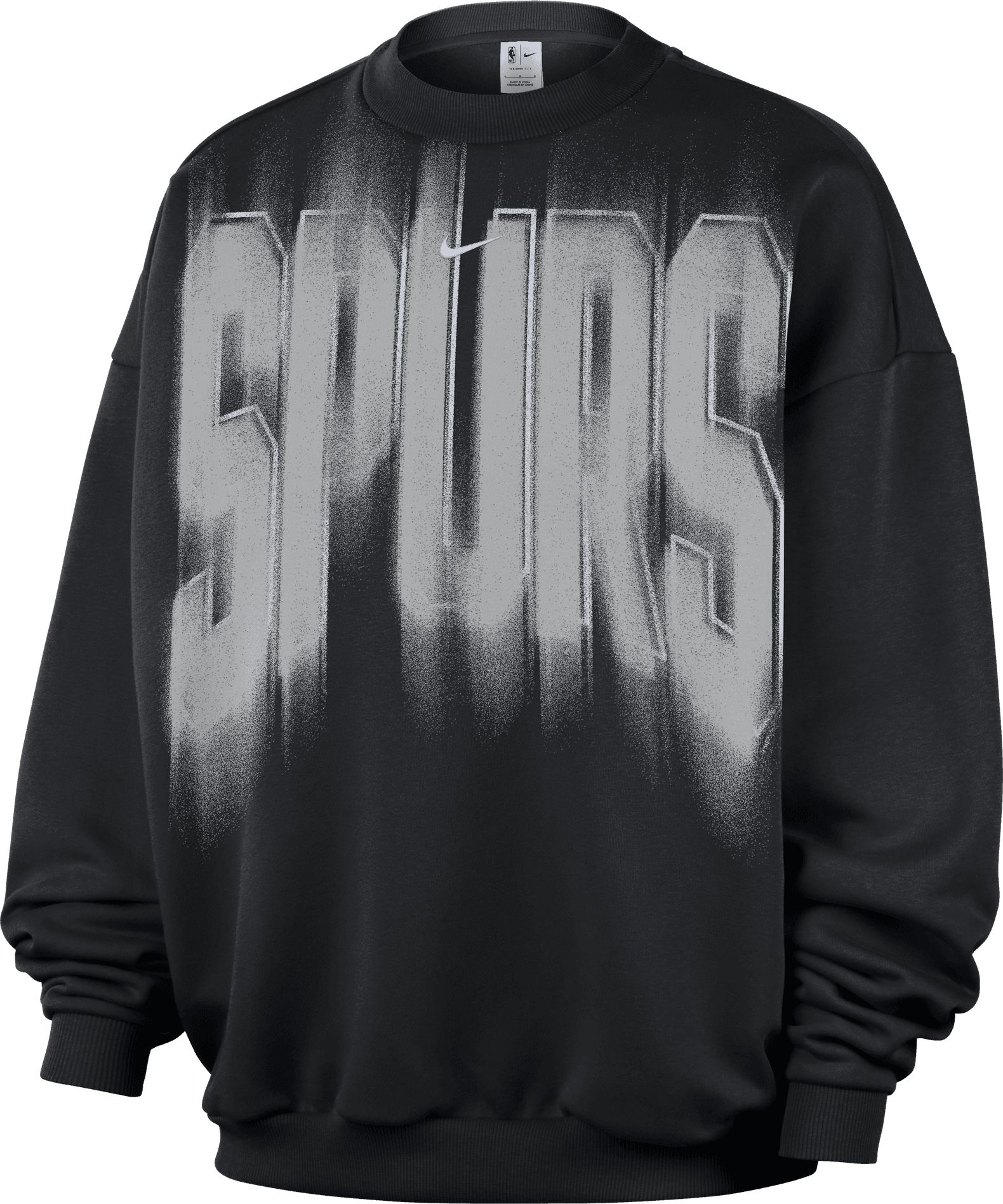 Nike Adult San Antonio Spurs Worn With Obsession Standard Issue Game Theater Team Crew Sweatshirt, Men's