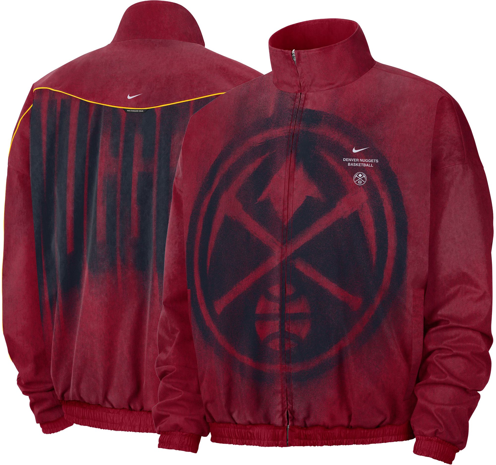 Nike Adult Denver Nuggets Worn With Obsession Standard Issue Game Theater Loud Woven Jacket