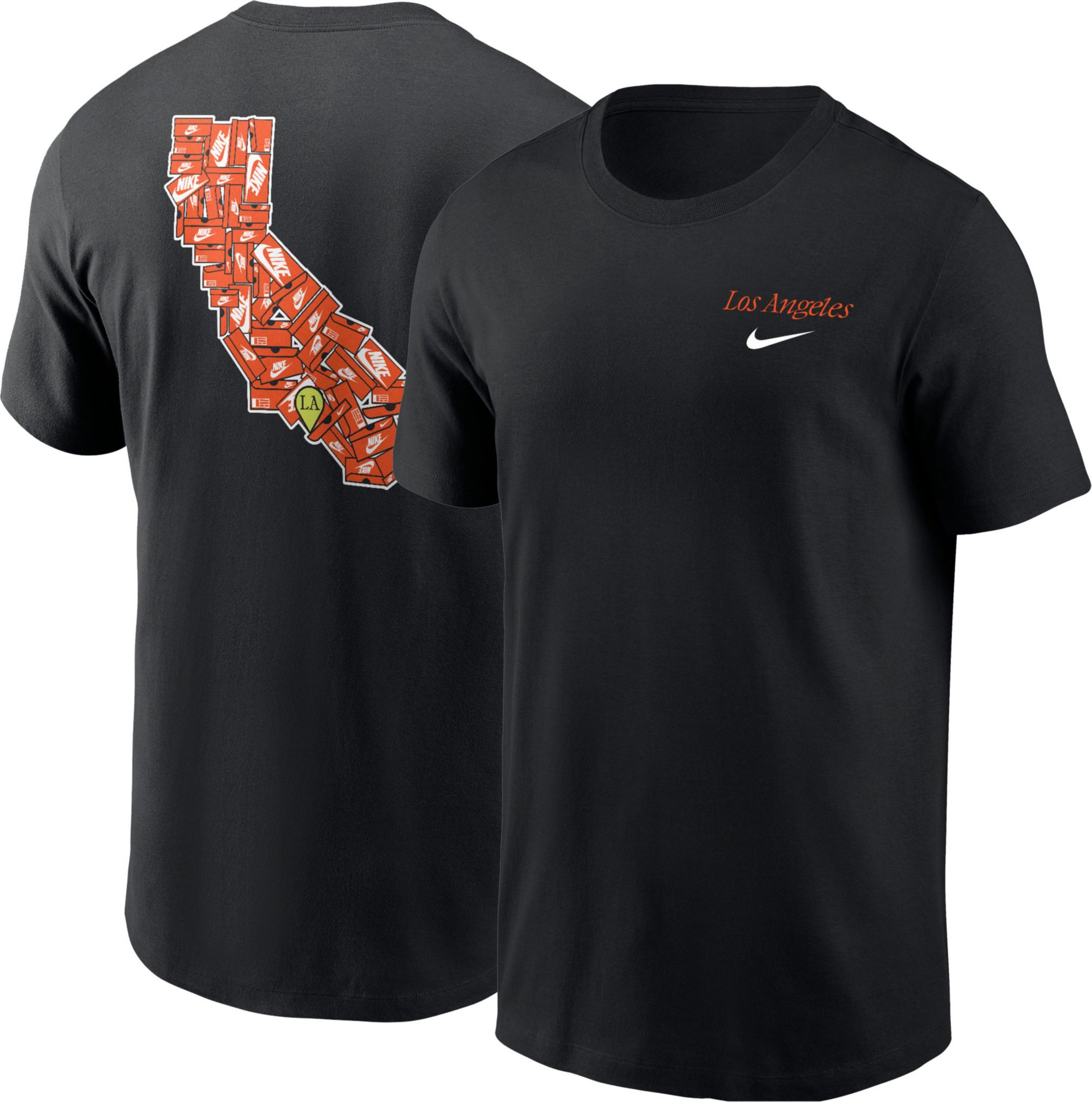 Nike Men's Los Angeles Black Core Cotton Shoebox T-Shirt