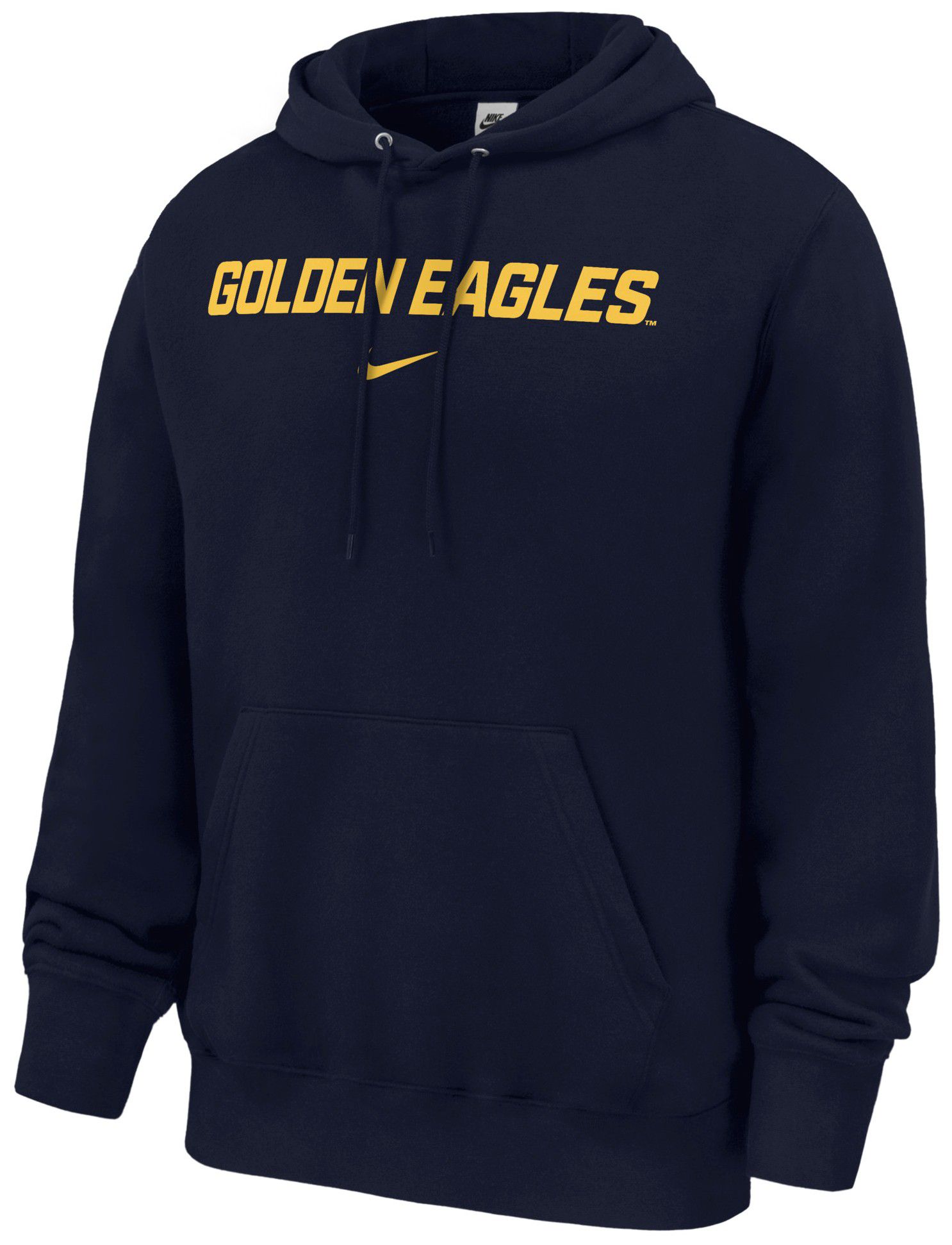 Nike Men's Marquette Golden Eagles Navy Club Fleece Hoodie