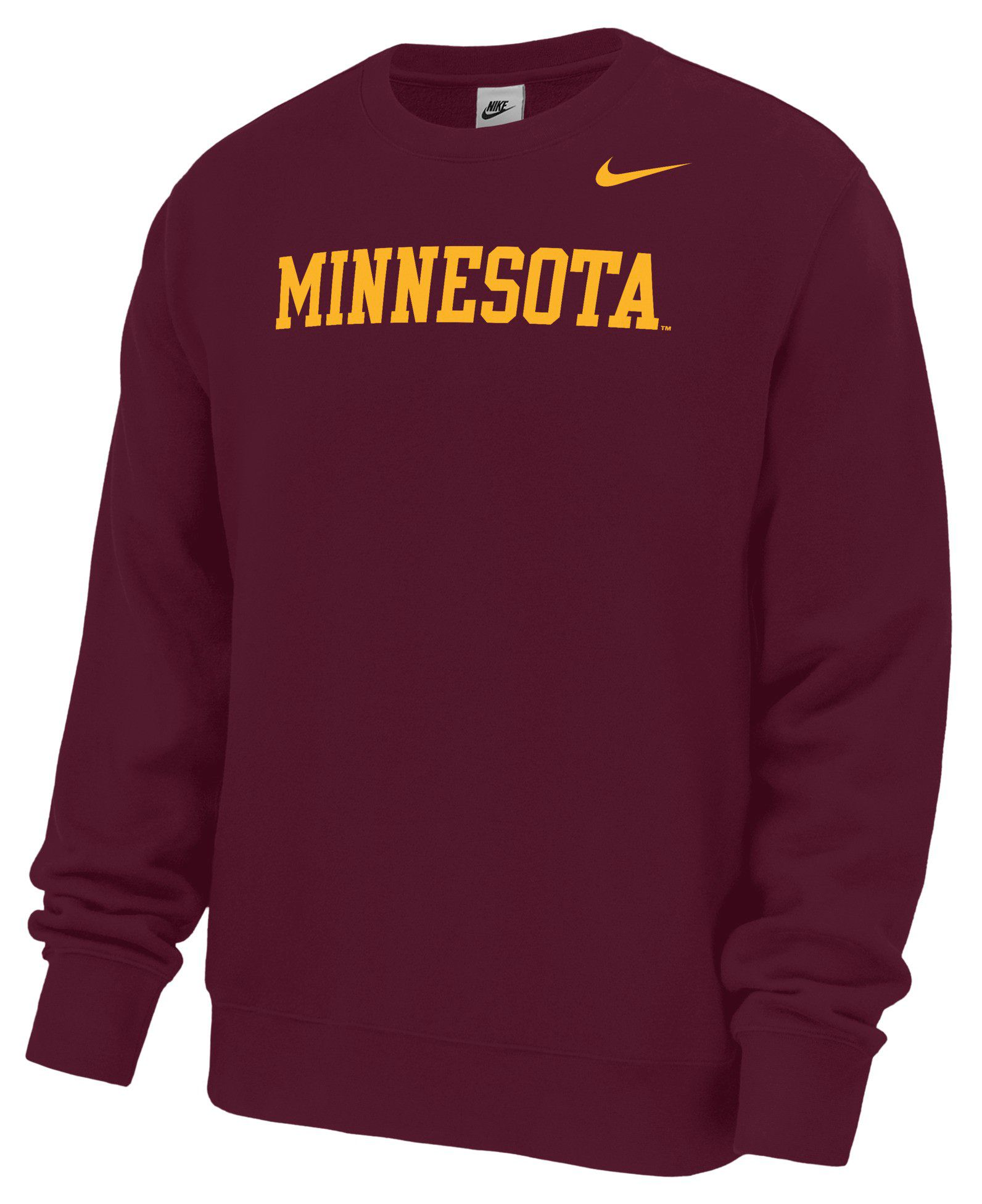 Nike Men's Minnesota Golden Gophers Wordmark Club Crewneck Sweatshirt