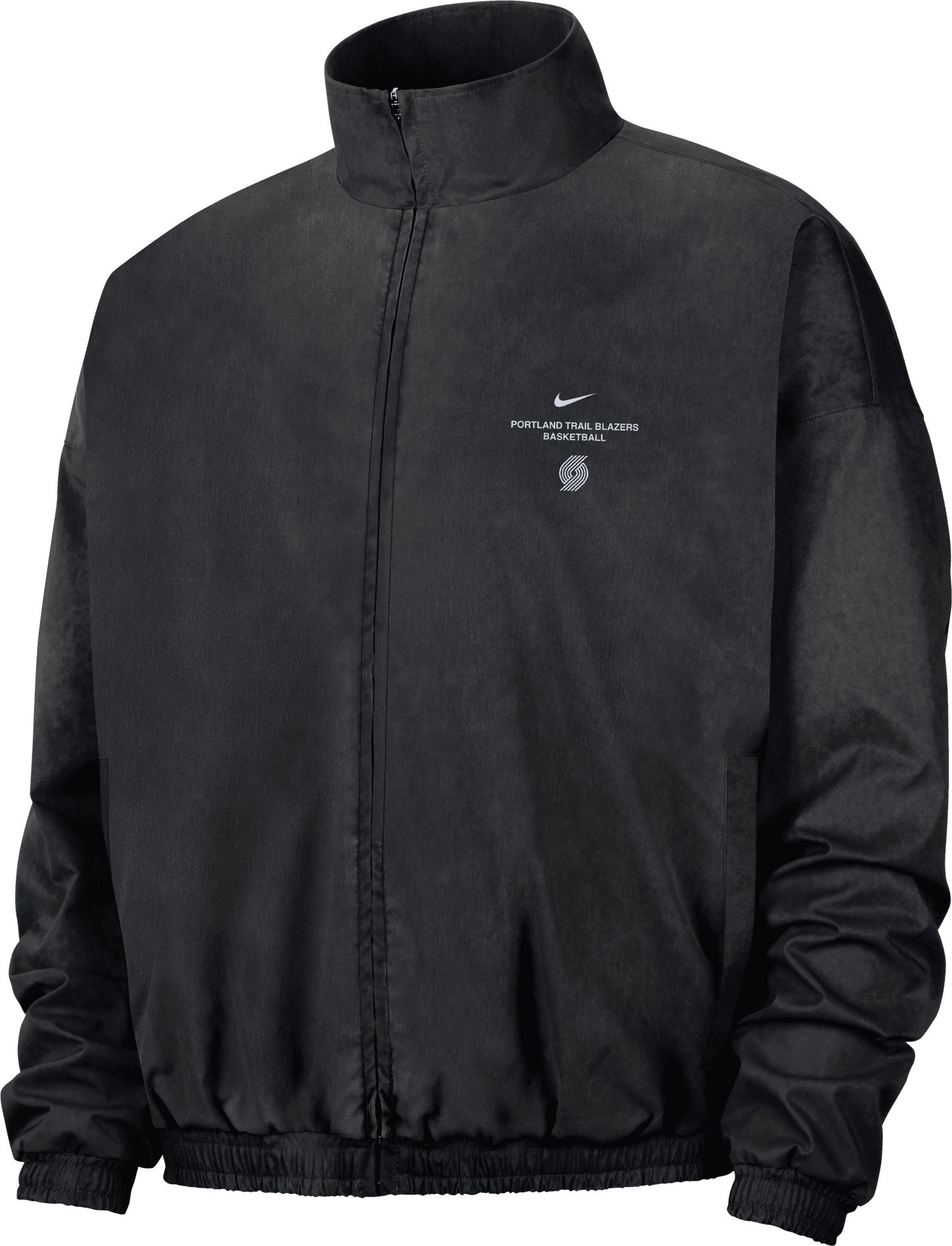 Nike Adult Portland Trail Blazers Worn With Obsession Standard Issue Game Theater Calm Woven Jacket