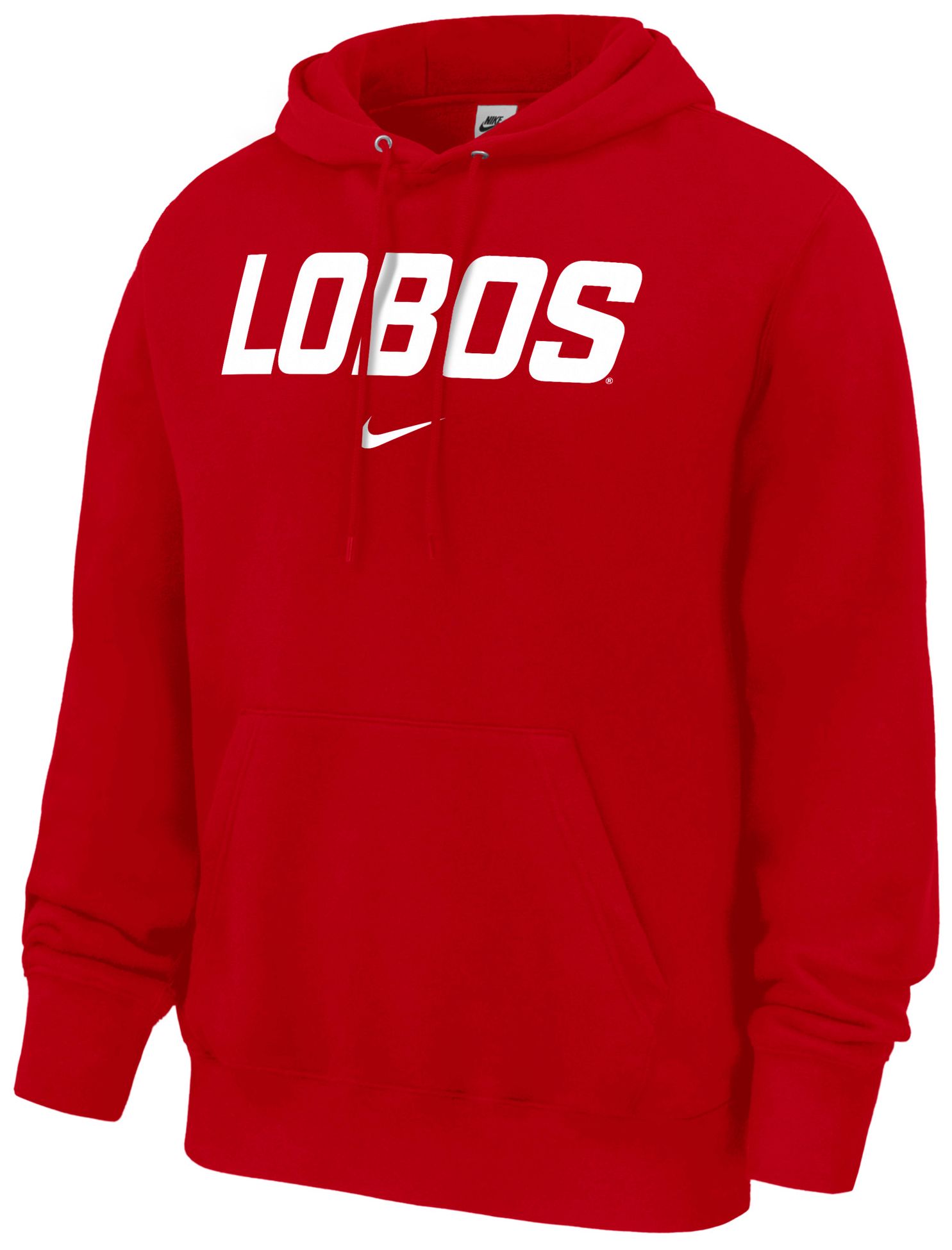 Nike Men's New Mexico Lobos Red Club Fleece Hoodie
