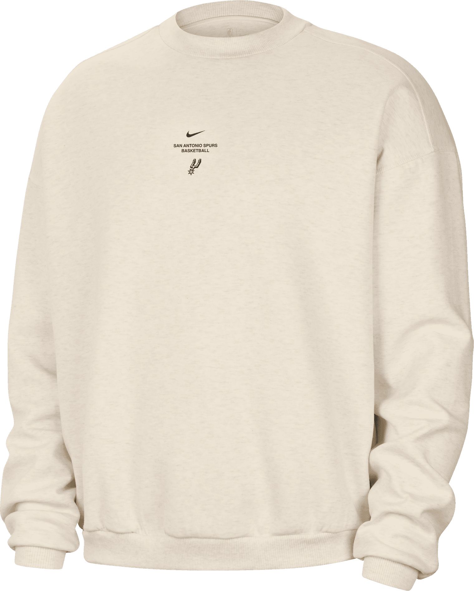 Nike Adult San Antonio Spurs Worn With Obsession Standard Issue Stretch Crew Sweatshirt, Men's, XXL, White