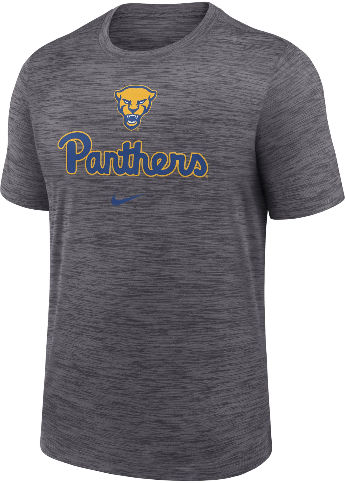 Nike Men's Pitt Panthers Gray Velocity T-Shirt