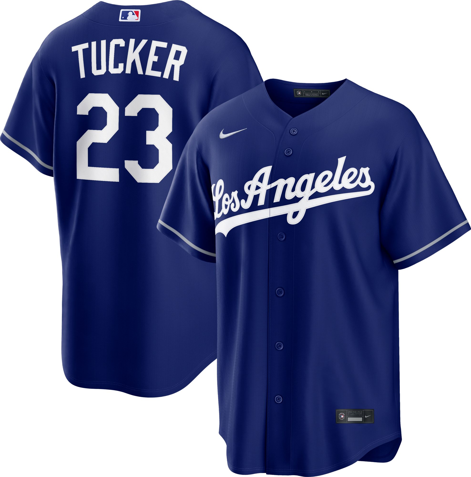 Nike Men's Los Angeles Dodgers Kyle Tucker #23 Alternate Royal Blue Jersey
