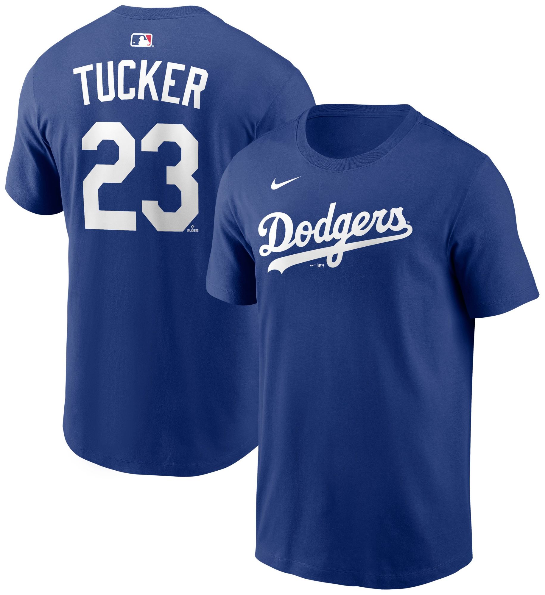 Nike Men's Los Angeles Dodgers Blue Kyle Tucker #23 Home T-Shirt