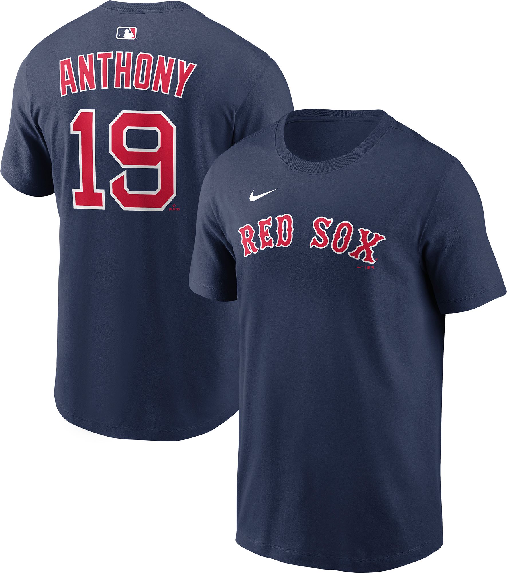 Nike Men's Boston Red Sox Roman Anthony #19 Navy T-Shirt