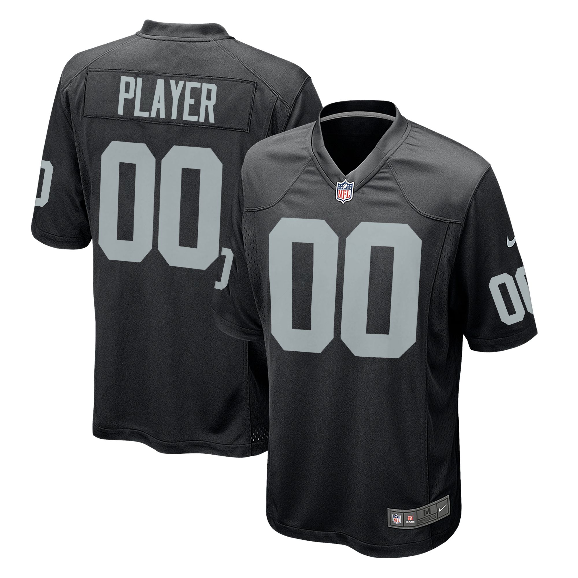 Nike Men's Las Vegas Raiders Draft Pick #1 Black Home Game Jersey