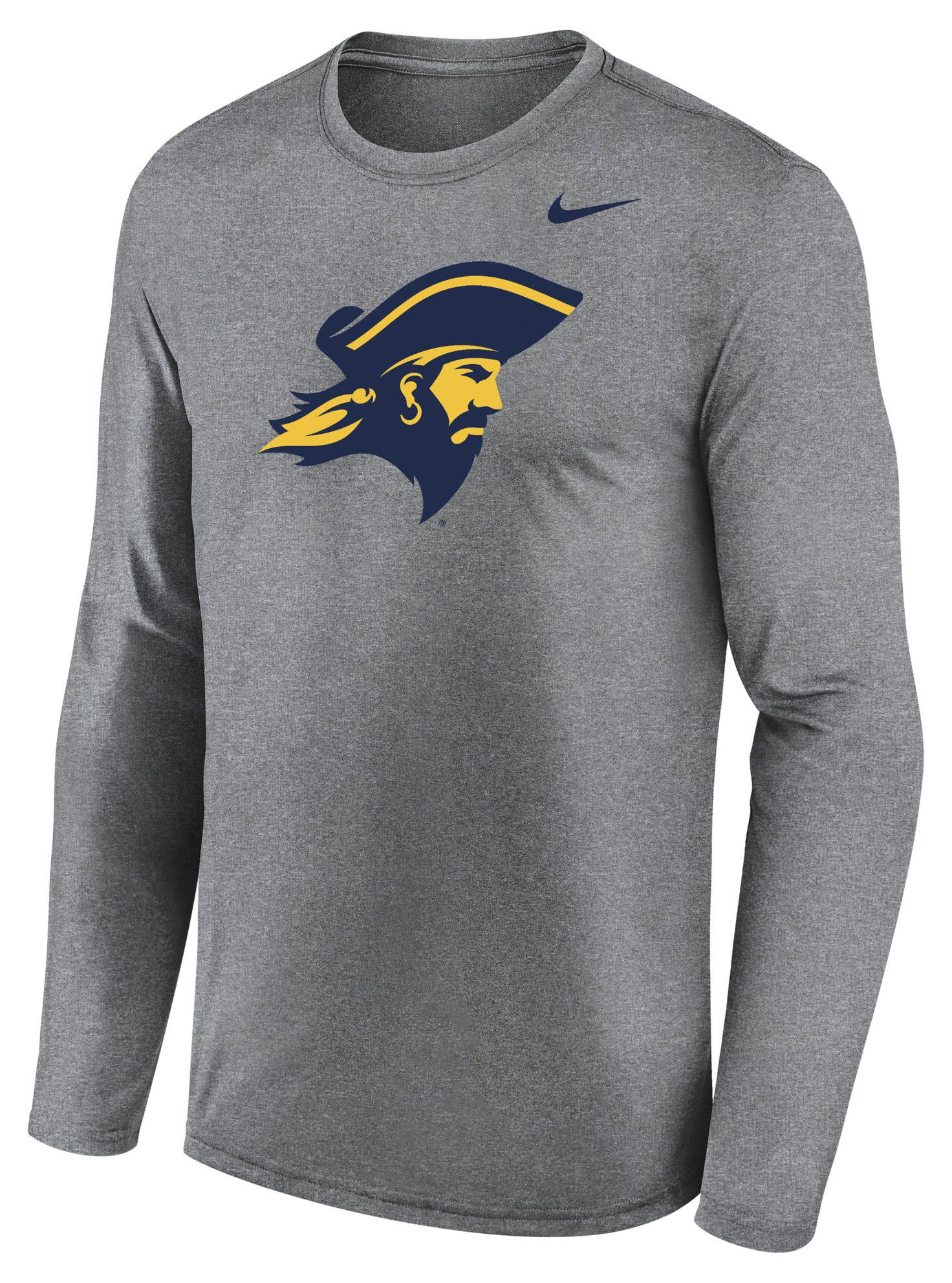 Nike Men's East Tennessee State Buccaneers Gray Legend Long Sleeve Shirt, XXL