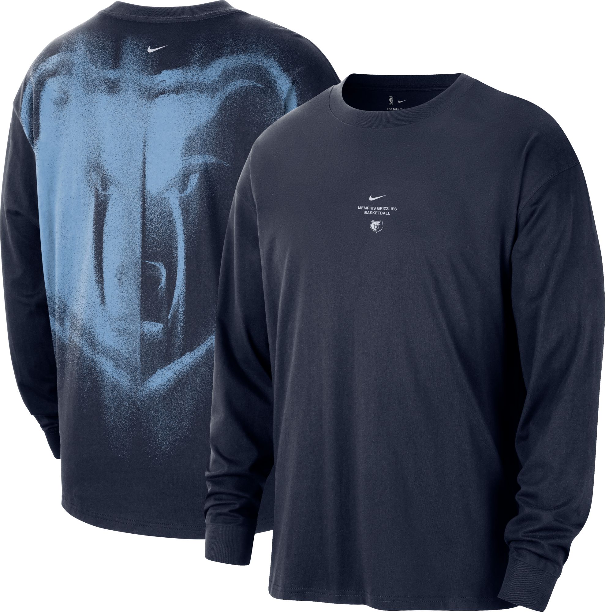 Nike Adult Memphis Grizzlies Worn With Obsession Standard Issue Game Long Sleeve Shirt