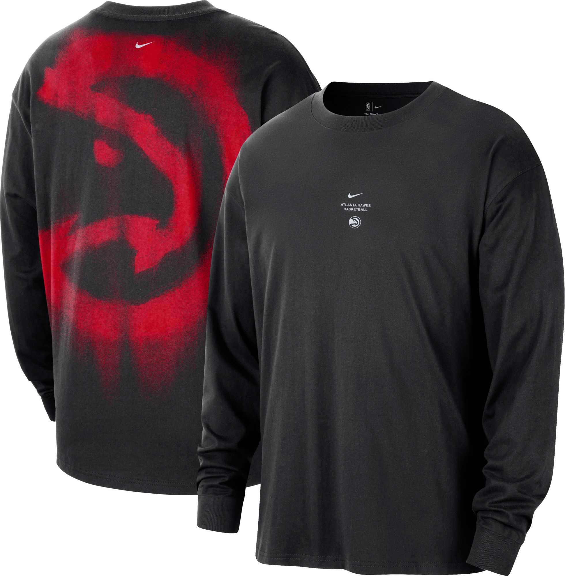 Nike Adult Atlanta Hawks Worn With Obsession Standard Issue Game Long Sleeve Shirt