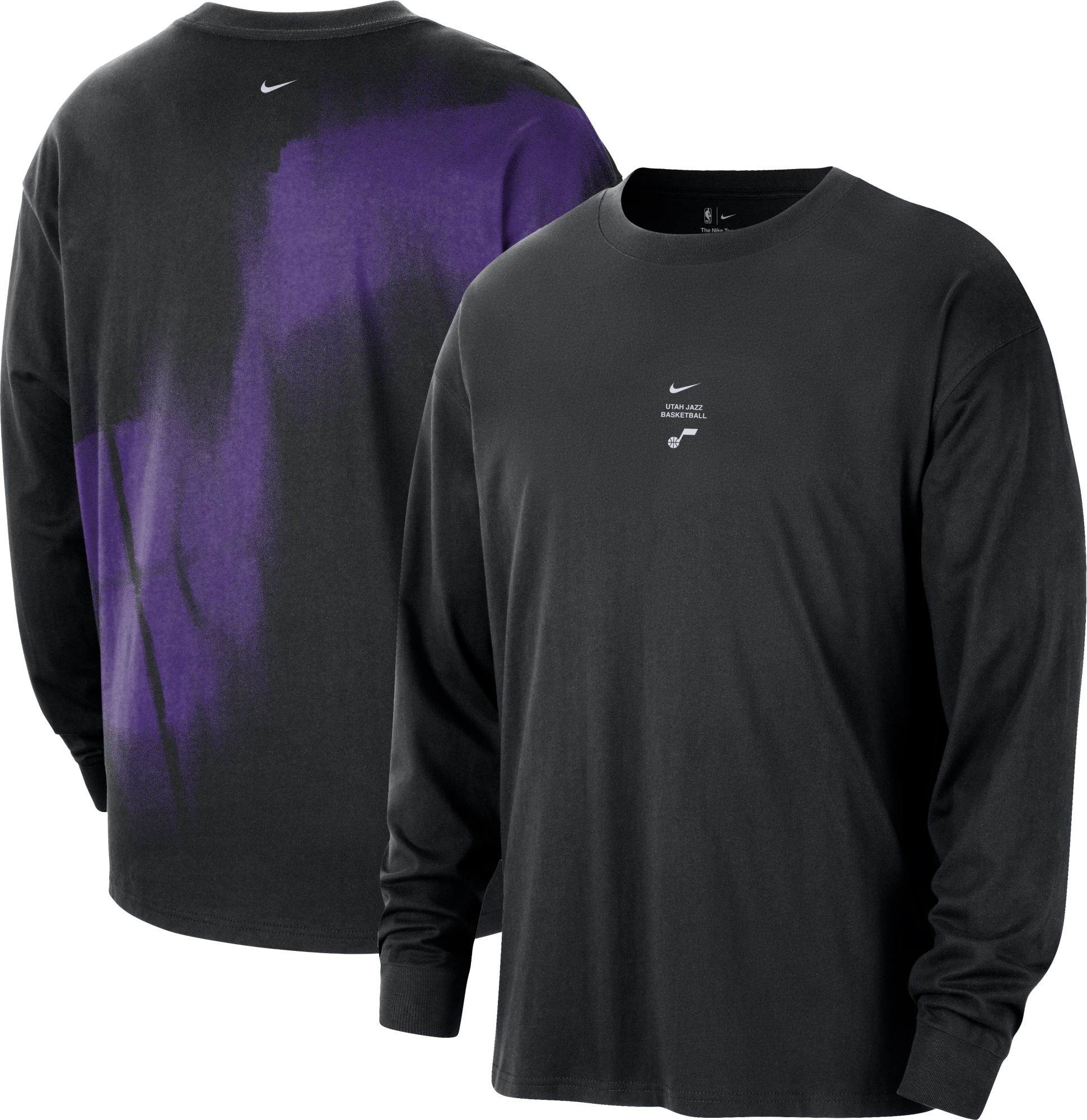 Nike Adult Utah Jazz Worn With Obsession Standard Issue Game Long Sleeve Shirt, Men's