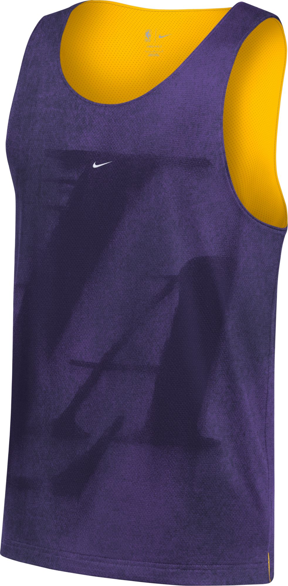 Nike Adult Los Angeles Lakers Worn With Obsession Standard Issue Mesh Basketball Jersey