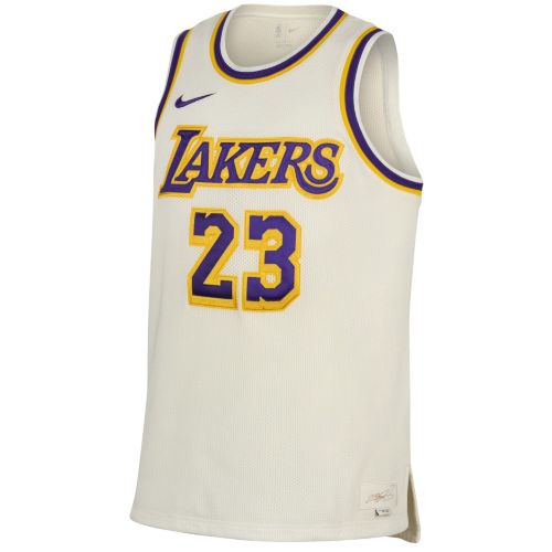 Nike Men's Los Angeles Lakers LeBron James #23 Yellow T-Shirt