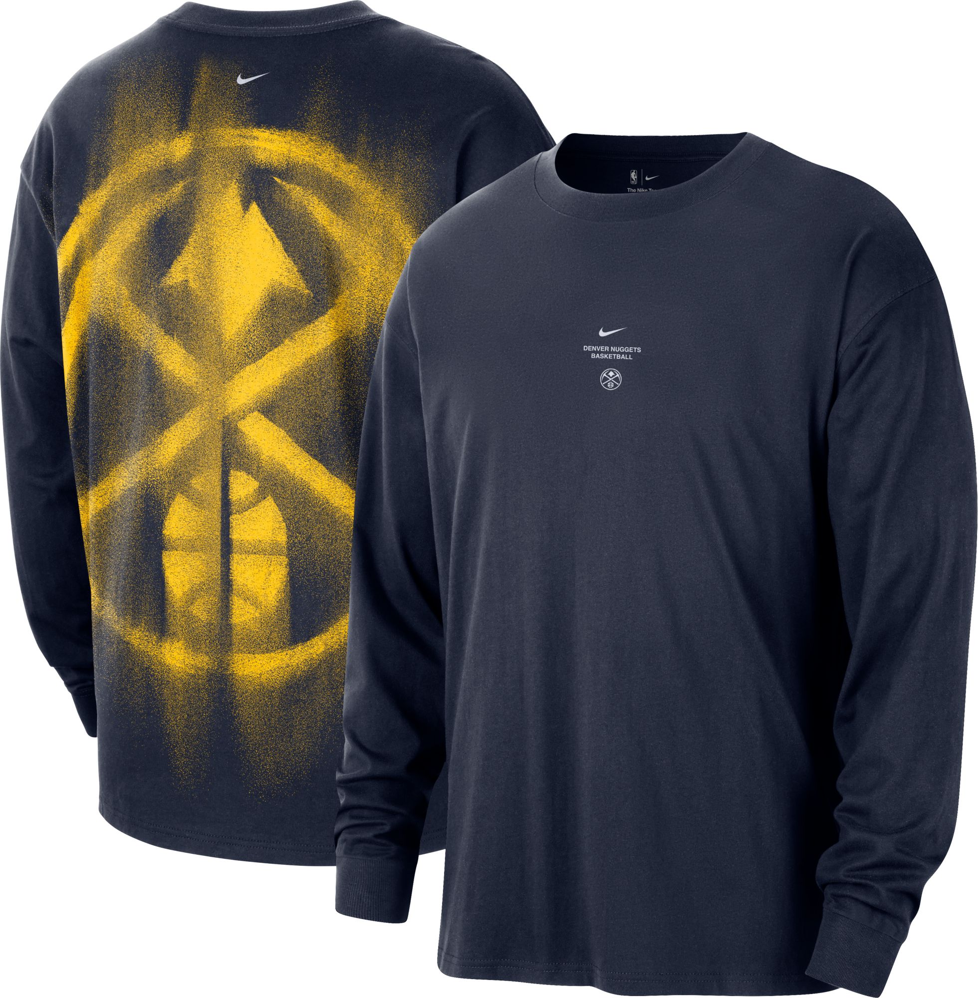 Nike Adult Denver Nuggets Worn With Obsession Standard Issue Game Long Sleeve Shirt