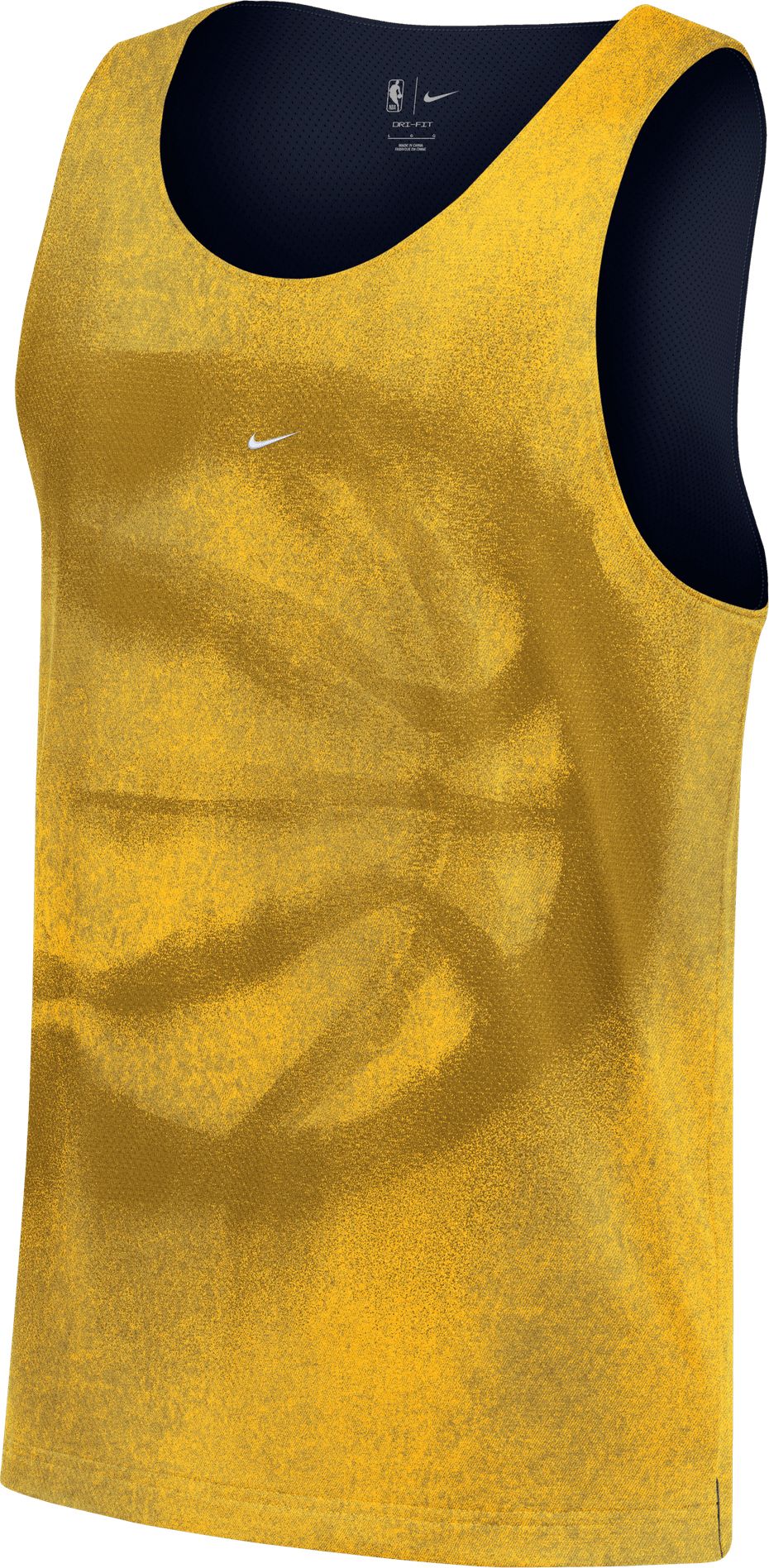 Nike Adult Indiana Pacers Worn With Obsession Standard Issue Mesh Basketball Jersey, Men's, Large, Yellow
