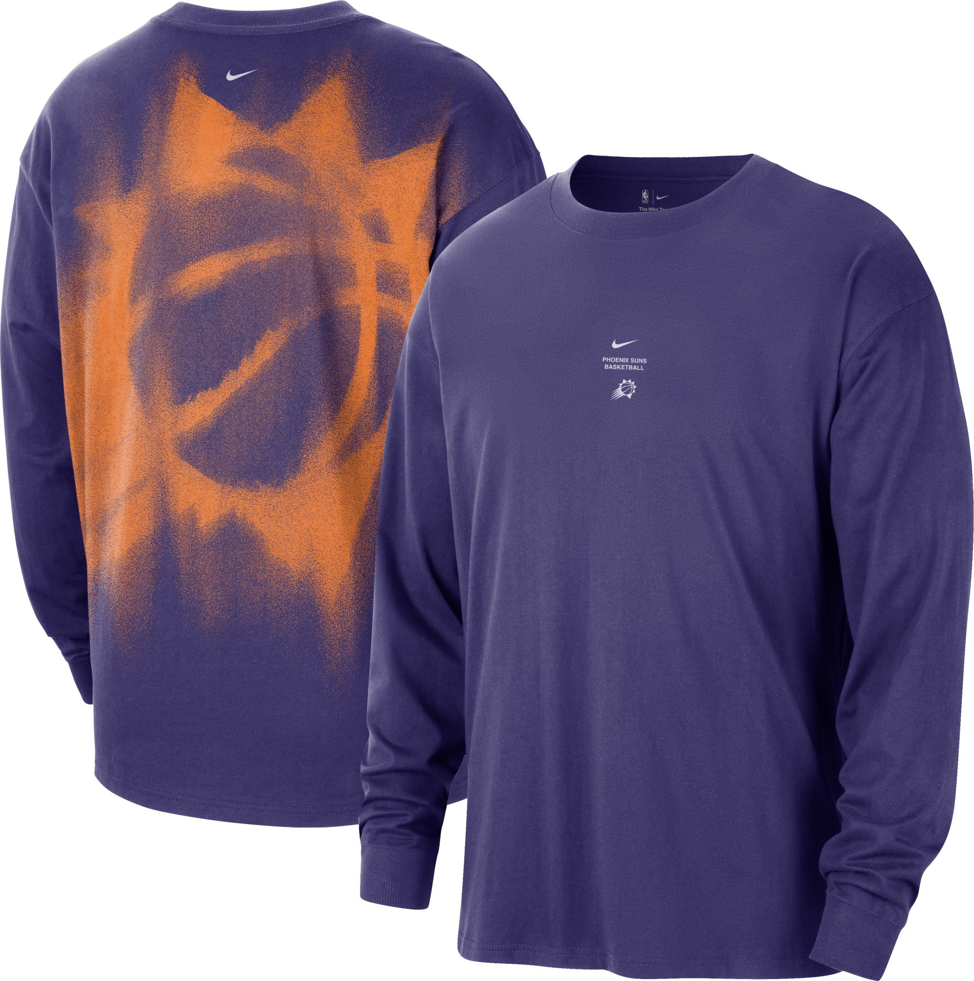 Nike Adult Phoenix Suns Worn With Obsession Standard Issue Game Long Sleeve Shirt, Men's, XL, Purple