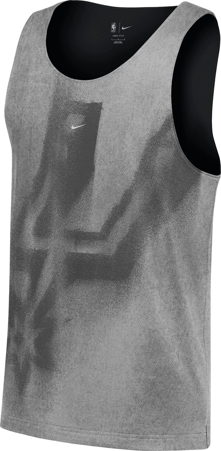 Nike Men's Silver/Black San Antonio Spurs 2026 Standard Issue Practice Icon Mesh Reversible Jersey - Silver, Black