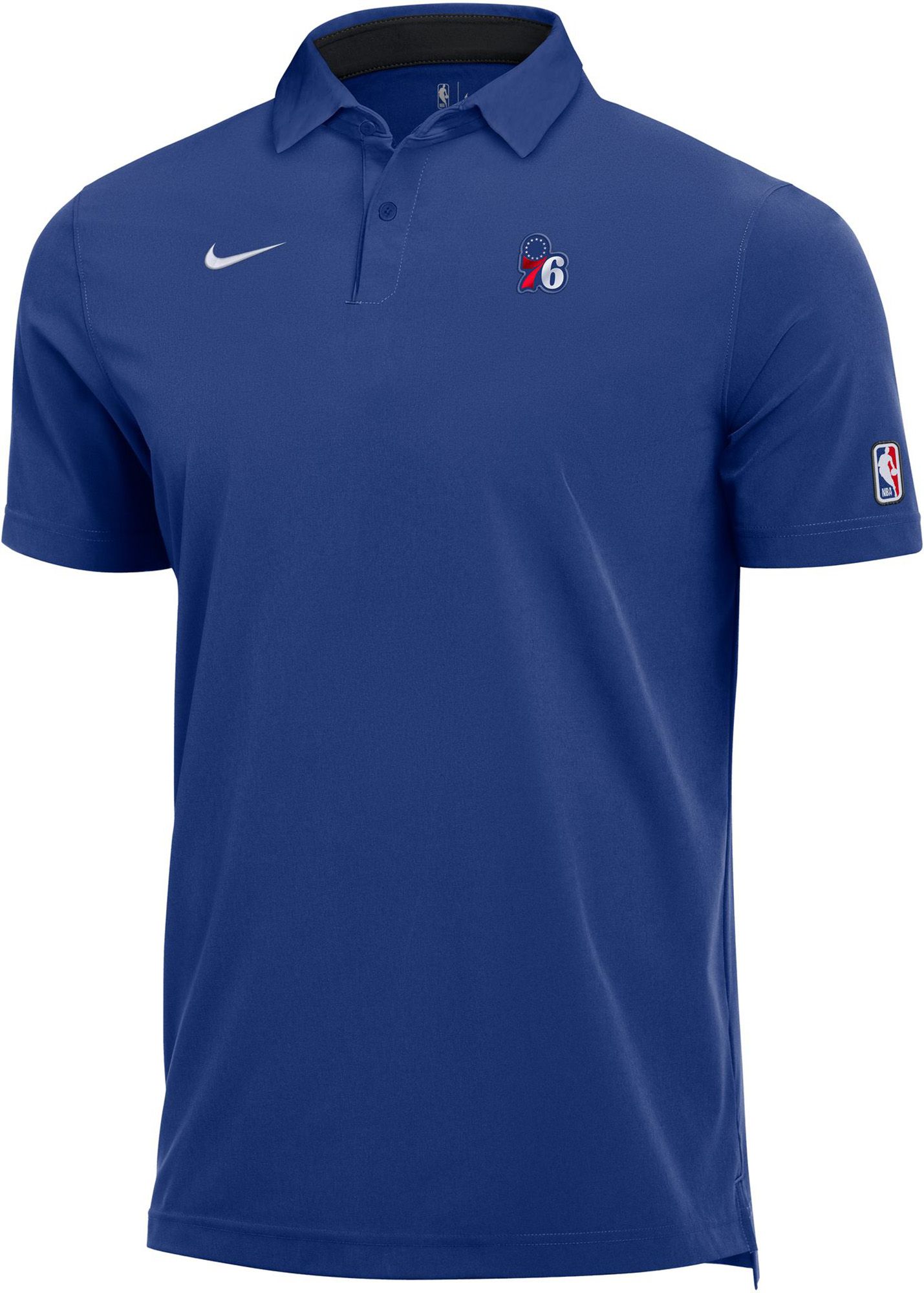 Nike Men's Philadelphia 76ers Blue Staff Polo