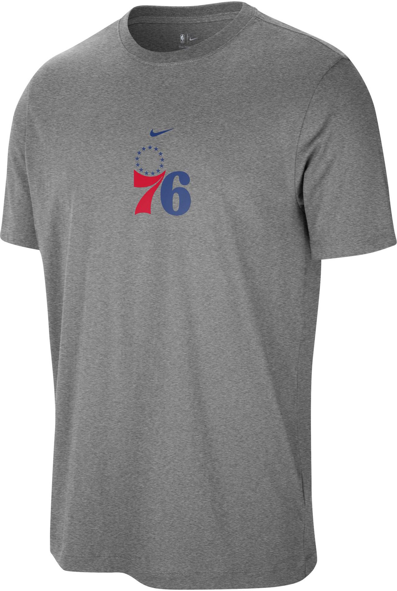 Nike Men's Philadelphia 76ers Grey T-Shirt