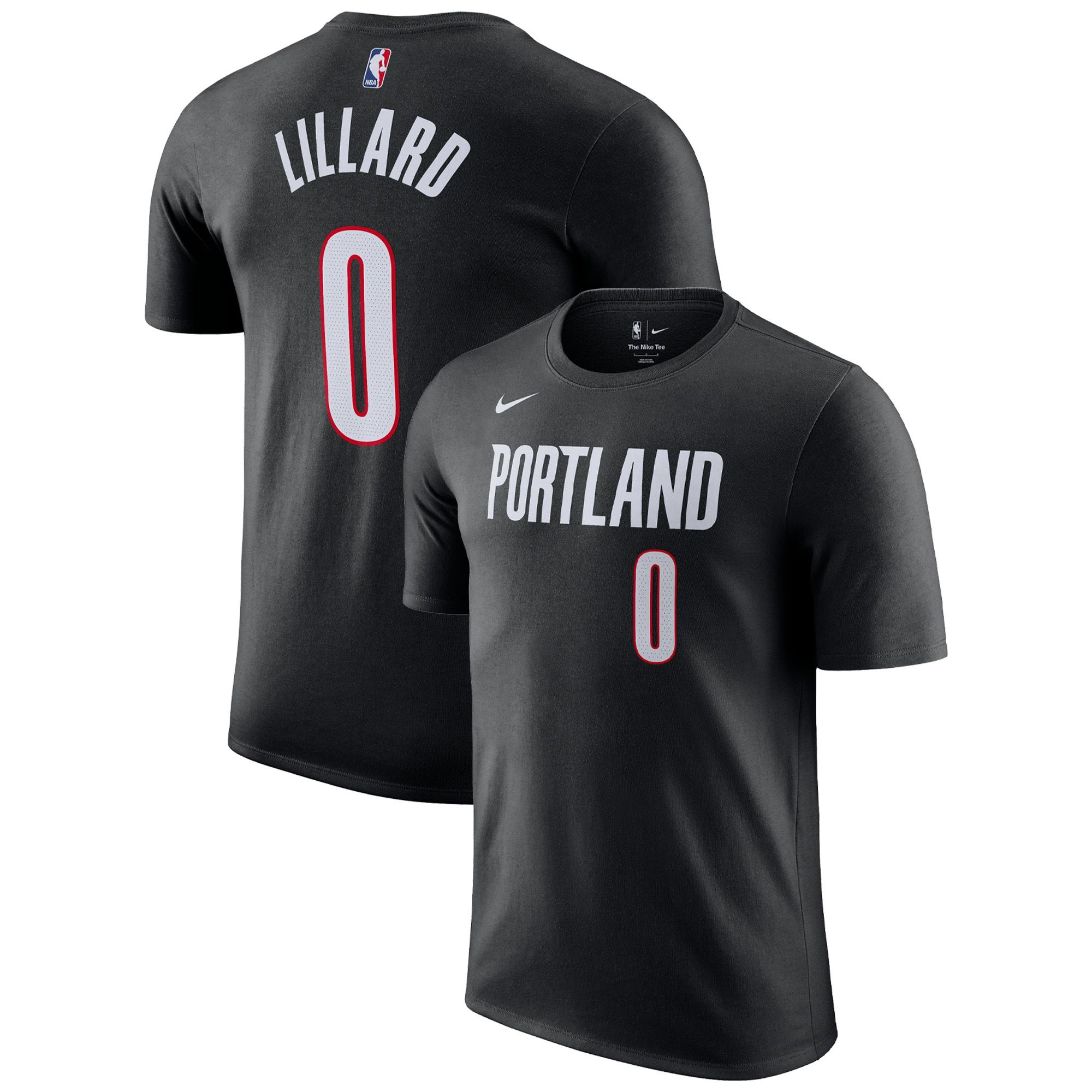 Nike Men's Portland Trail Blazers Damian Lillard #0 White Icon Edition T-shirt