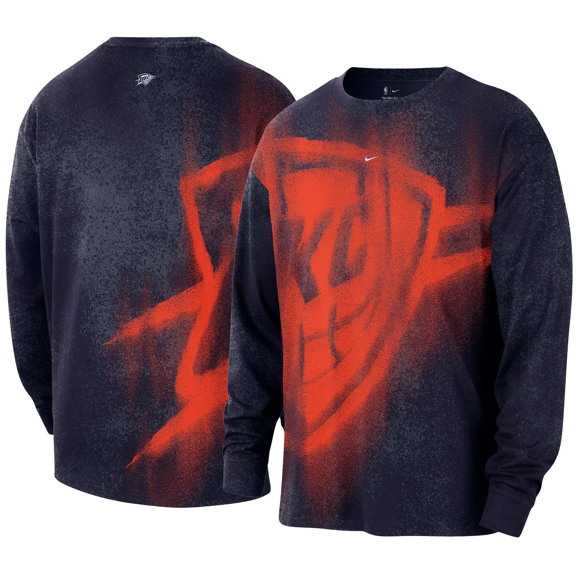 Nike Adult Oklahoma City Thunder Worn With Obsession Essential Game Theater Anthem Long Sleeve Shirt, Men's