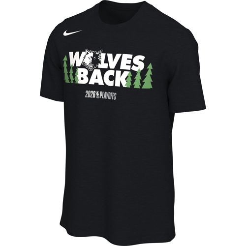 Nike Adult Minnesota Timberwolves Black Hardwood Classics Wordmark