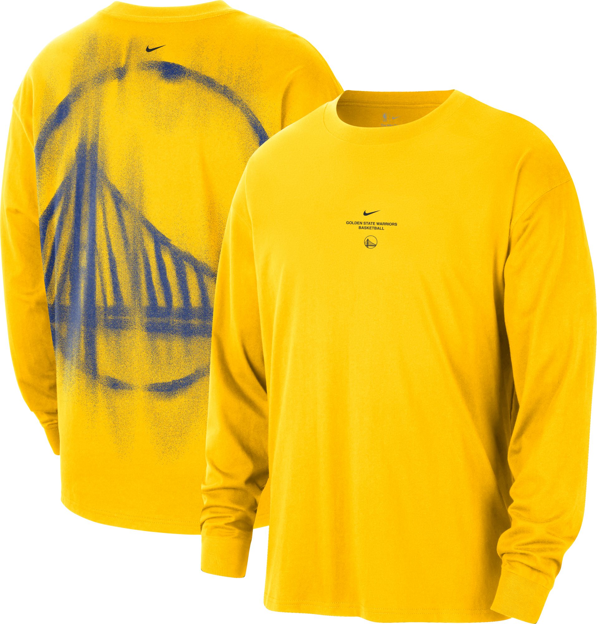 Nike Adult Golden State Warriors Worn With Obsession Standard Issue Game Long Sleeve Shirt