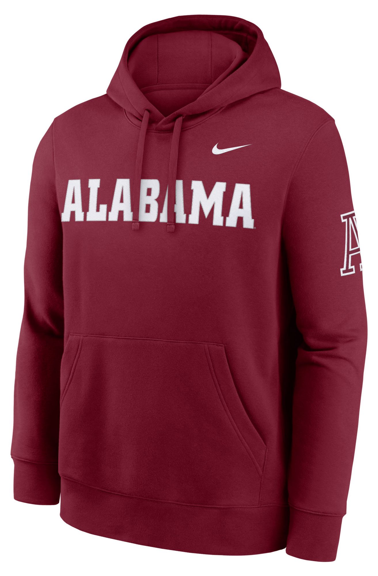 Nike Men's Alabama Crimson Tide Team Crimson Club Fleece Hoodie