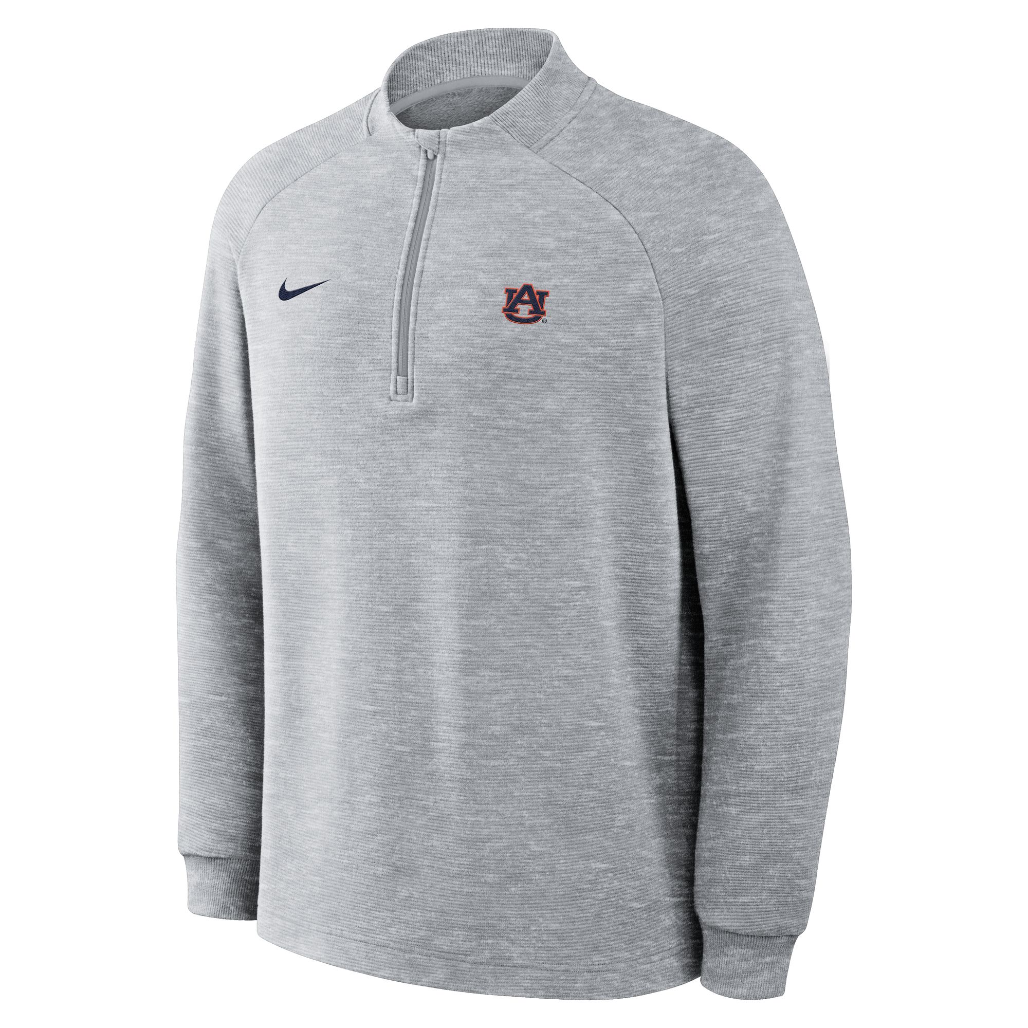 Nike Men's Auburn Tigers Wolf Grey Par 5 Logo Half Zip